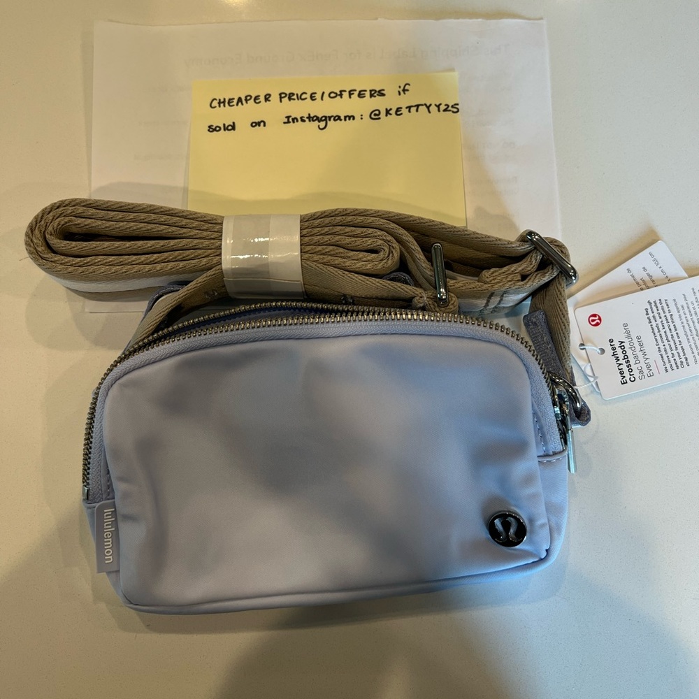 Lululemon everywhere crossbody blue pastel